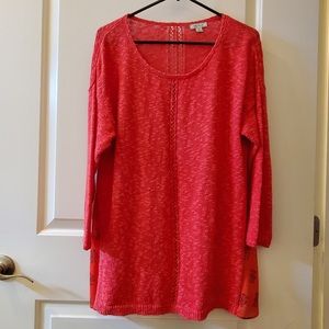 LUCKY BRAND, Coral Sweater